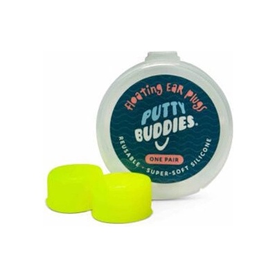 Putty Buddies plávajúcich silikónových štupľov do uší Žltá 1 pár