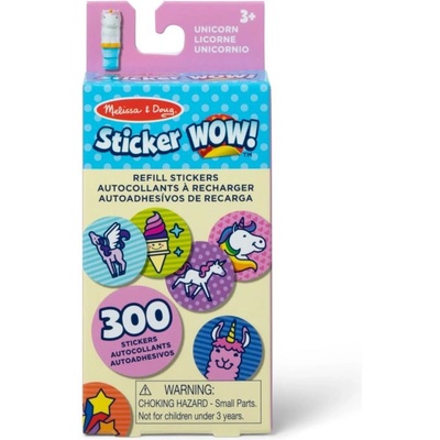 Sticker WOW! ® - Залепване на стикери с възможност за презареждане - Еднорог - Melissa & Doug