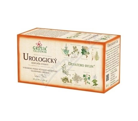 Grešík Devatero bylin Urologický čaj 30 x 1,5 g