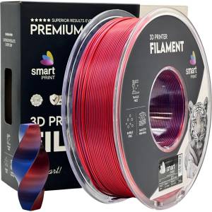 Smart Print FG-S114-E1, 3D нишка, PLA Silk, 1, 75mm, 1000g, Dual Color, Многоцветен (Twilight serenity) (FG-S114-E1)