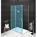 SAPHO Sigma - Душ кабина Simply, 90 см, Coated Glass, лъскав алуминий/прозрачно стъкло GS3190 (GS3190)