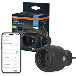 OSRAM - Умен външен контакт SMART+ MATTER SCHUKO 3680W/230V/16A IP44 Wi-Fi (P228170)