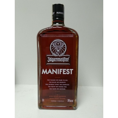 Jägermeister Manifest 38% 1 l (holá láhev)