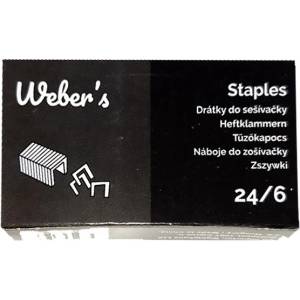 WEBER S Скоби webers 24/6 1000 броя