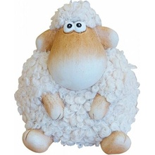 GOBA Veľkonočná dekorácia – Ovečka keramická, 6 × 5 cm