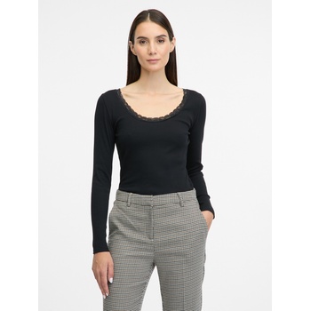 Orsay Черна дамска тениска с дълъг ръкав ORSAY Orsay | Cheren | ЖЕНИ | XS