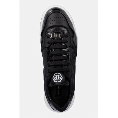 Philipp Plein Кожени маратонки Philipp Plein Low-Top Moonwalker (MSC4075.PLE005N.0202)