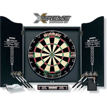 Terč sisálový+ kabinet+ šipky Winmau Xtreme set