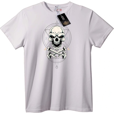 NOONEBRAND Тениска Череп и Кости - 4XL, Black