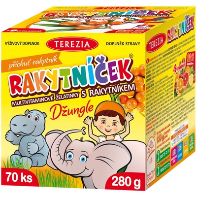 Terezia Company Rakytníček multiVitamínové želatínky s rakytníkom Džungľa 70 ks