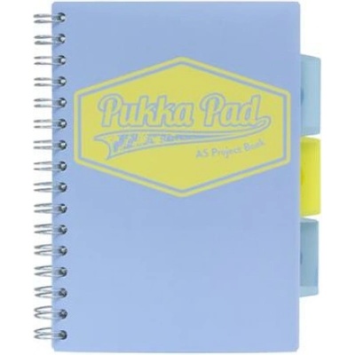 PUKKA PAD Špirálový zošit A5 linajkový Pastel project book rôzne farby