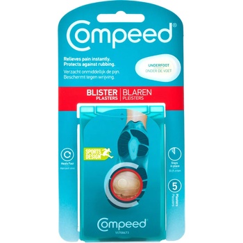 COMPEED Пластири за мехури и рани за ходило , Compeed Underfoot Blisters Pads 5 Items