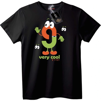 NOONEBRAND Тениска Готин 9 герой - 2XL, Black