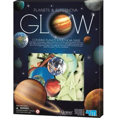 4M Комплект светещи звезди 4M - Glow, планети и 100 звезди (4m-05631)