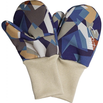 Esito Palcové rukavice softshell Geometrics - béžová