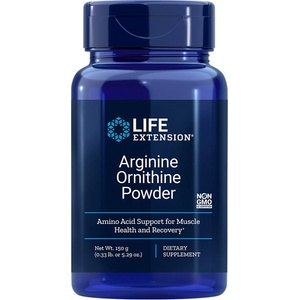 Life Extension Arginine Ornithine Powder / Л-аргинин и Л-орнитин, 150 g (00038 LE)