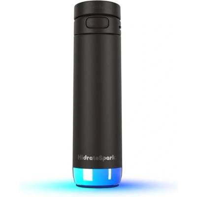 HidrateSpark PRO 2 - интелигентна бутилка със сламка, 621 мл, черна (HI-21S-02)