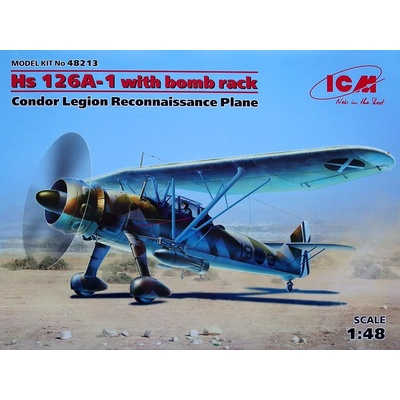 ICM Hs-126A-1 with Bomb Rack Condor Legion Reconnaissance Plane 1:48