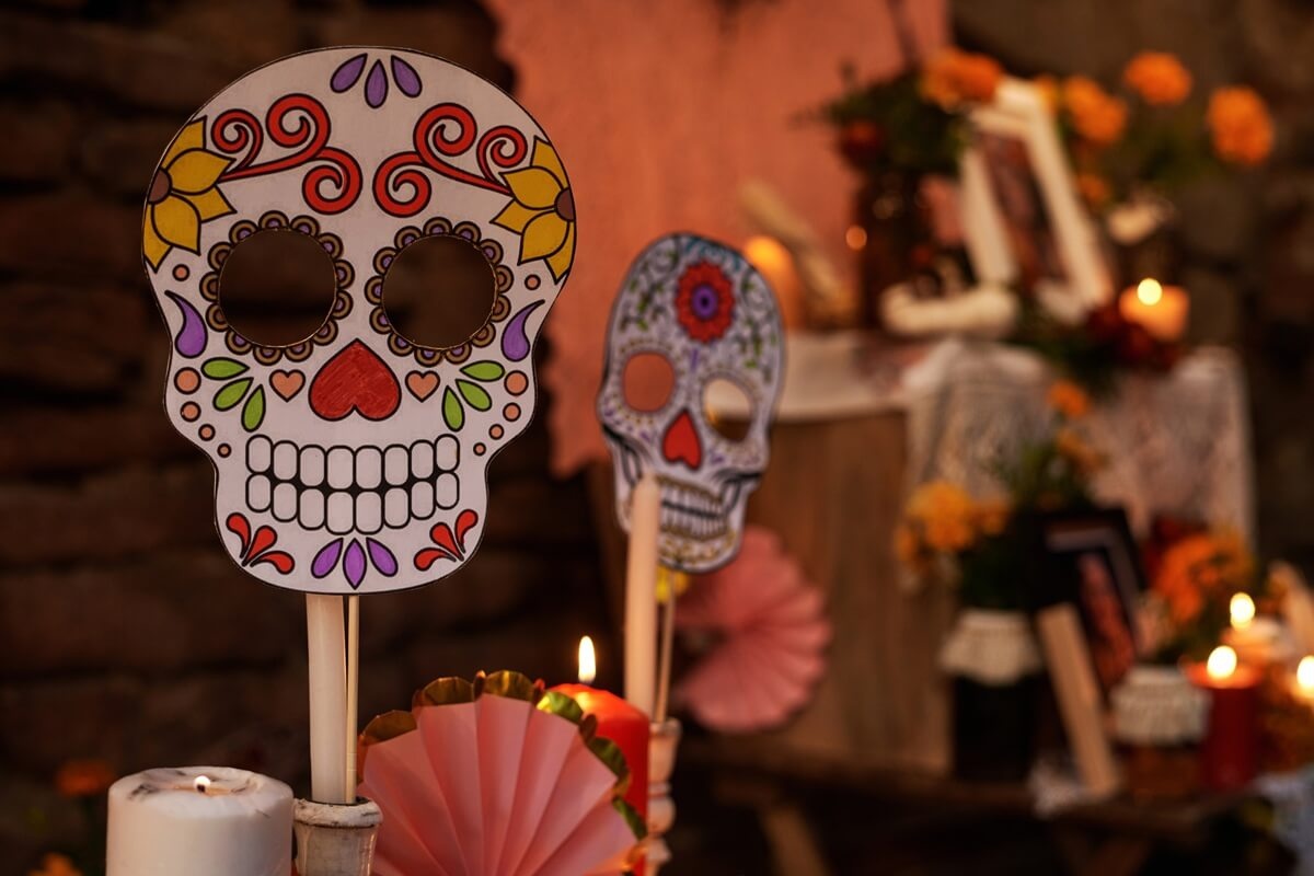 A hagyományos calavera a mexikói kultúra szimbólumaként