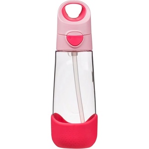 b.box Bottle with Straw шише със сламка Flamingo Fizz