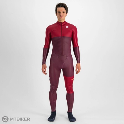 Sportful APEX kombinéza vínová/tmavoružová