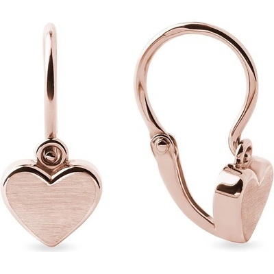 Klenota dětské z růžového 14k zlata srdce k0161034