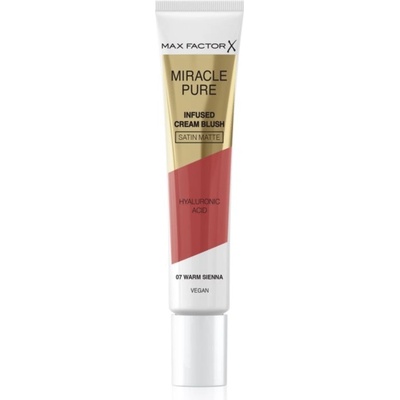 Max Factor Miracle Pure Infused Cream Blush hydratační krémová tvářenka 07 Warm Sienna 15 ml
