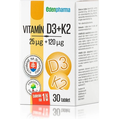 Benevit Vitamín D3 + K2 30 tabliet