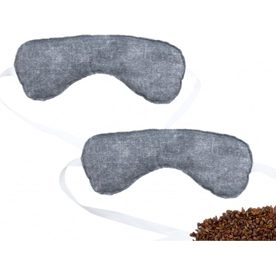 VFstyle nahřívací polštářek na oči s hroznovými pecičkami 1+1 Grey