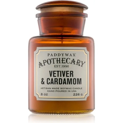 Paddywax Apothecary Vetiver & Cardamom ароматна свещ 226 гр