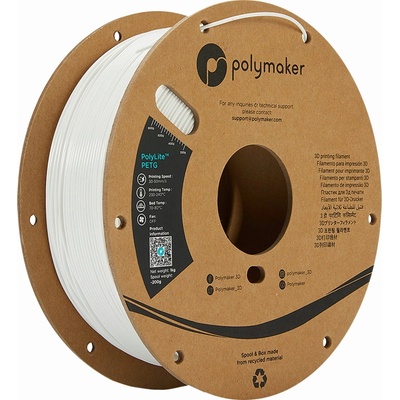 Polymaker PolyLite PETG biela 1,75mm 3kg