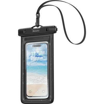 VSETKONAMOBIL YESIDO WB50 30M Vodotesné puzdro na mobil do 7" čierne 116410