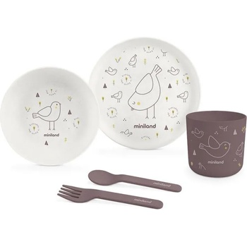 Image 1 of Miniland Комплект за хранене 5 части Miniland - Eco Friendly, Птичка (89456)