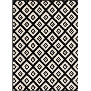 FD Черно-бял килим 133x180 cm Avanti - FD (5901760377607)
