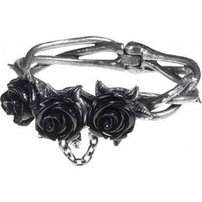 Alchemy Gothic náramok dámske Wild Black Rose A125
