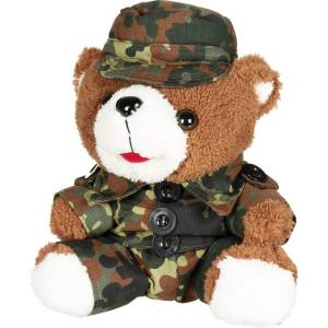 MFH Плюшено мече в униформа, камуфлаж BW, около 28 cm (37723V)