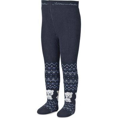 Sterntaler Детски термочорапогащник Sterntaler - Мечета, 68 cm, 5-6 месеца, син (8721702-300)