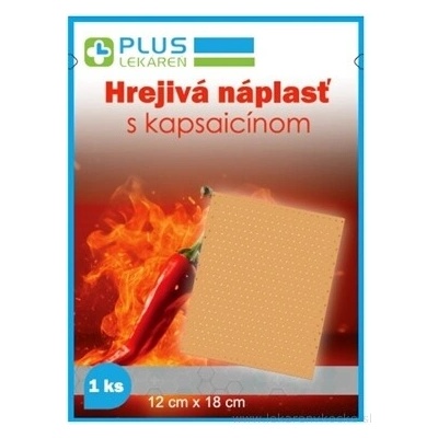 Zhejiang Hongyu Medical Commodity Co., Ltd. PLUS LÉKÁRNA HŘEJIVÁ s kapsaicinem 1 ks