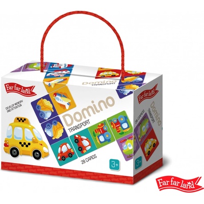 Far Far Land Domino s obrázkami doprava 28 kariet