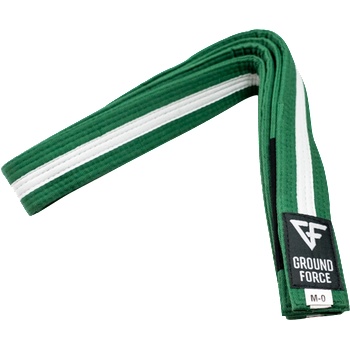 Ground Force Зелен колан с бяла ивица за деца от Ground Force (GF-belt-kids-green-whites-M6)