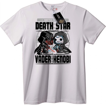 NOONEBRAND Тениска Vader срещу Kylo: Битка на Звездата - XL, White