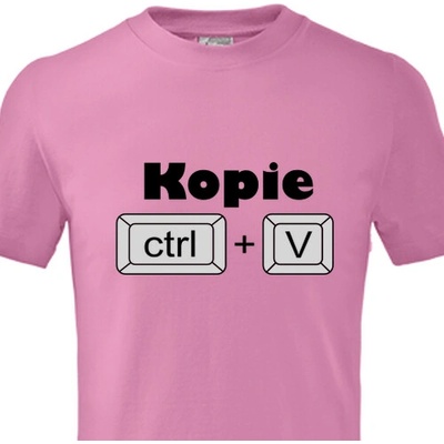 Dětské tričko Ctrl C a Ctrl V dětské