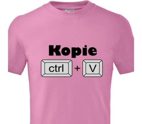 Dětské tričko Ctrl C a Ctrl V dětské