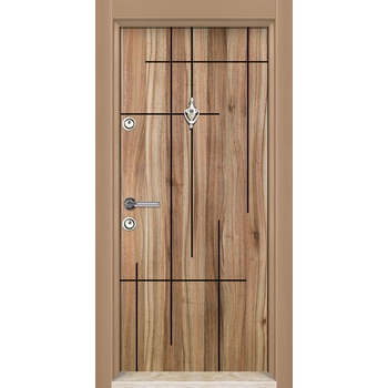 Image 1 of Starsteeldoor Блиндирана врата Parkdor SL 208 Спарта орех (цена без монтаж)