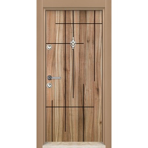 Starsteeldoor Блиндирана врата Parkdor SL 208 Спарта орех (цена без монтаж)