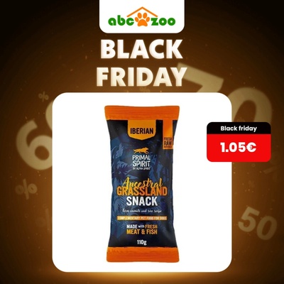 Primal Spirit Dog Iberian Snack Ancestral Grassland 110 g