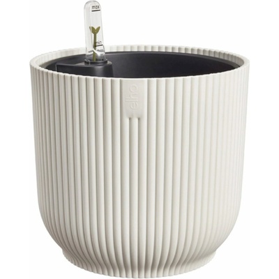 elho All-in-1 sada - kvetináč vibes round 18 cm + zavlažovací systém - linen white