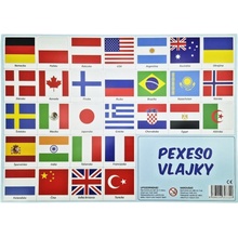 Wiky Pexeso štátne vlajky 32 dvojic