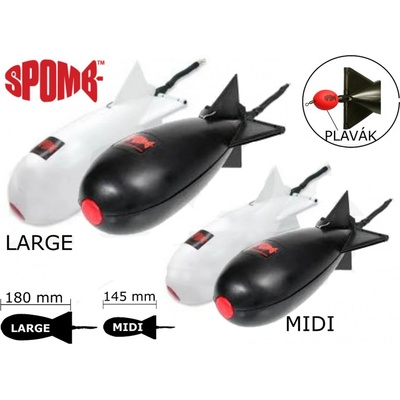 Spomb Zakrmovacia raketa midi biela