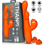 INTOYOU Ethan Vibrator 360 G-spot Massage with Multifunction Caps Orange